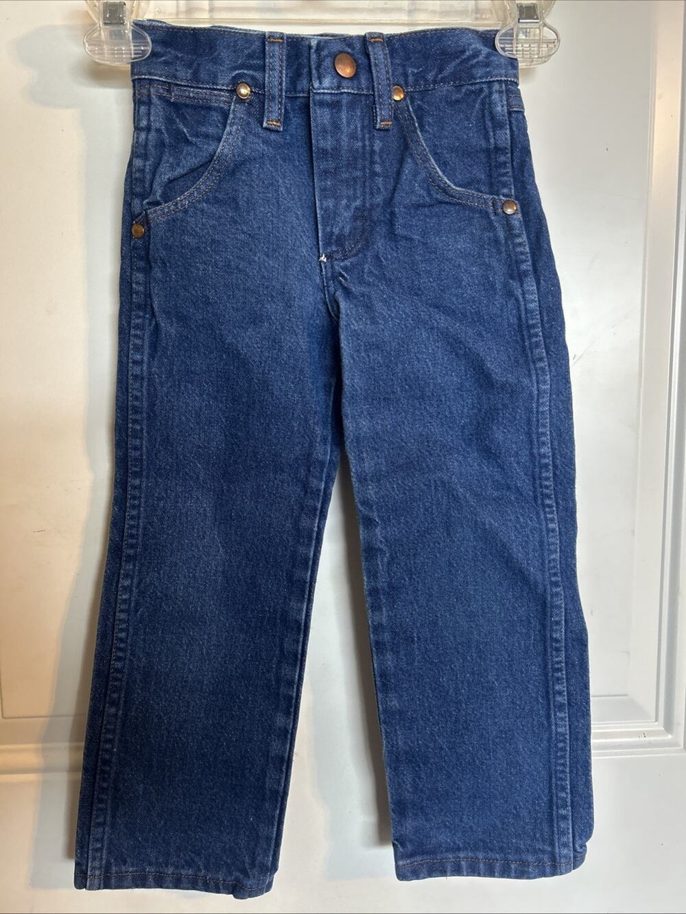 Vintage Wrangler youth Kids blue jeans 100% cotton